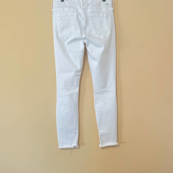 Mother The Looker Ankle Fray 27 Little Miss Innocent? White Skinny Jeans - Picture 6 of 8
